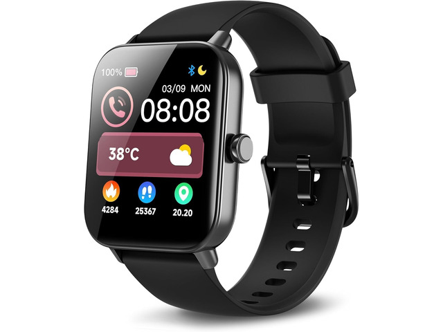 Smart Watches for Men Women, Alexa Built-in, 1.8' Smartwatch with Heart Rate/SpO2/Sleep/Stress, IP68 Waterproof Fitness Tracker with Bluetooth Call...
