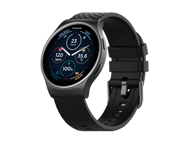 Moto Watch 120 - Premium Bluetooth Smartwatch with AMOLED Display, 10-Day Battery, Heart Rate & SpO2 Tracking, Fitness & Health Monitoring,...