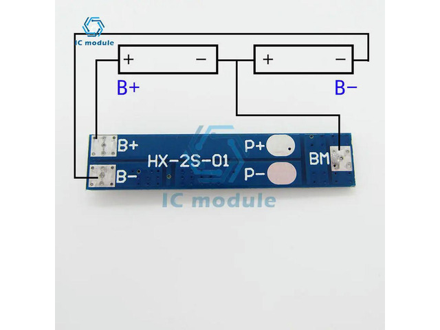 2S 3A Li-ion Lithium 7.4v 8.4V Charger Protection Board Bms Pcm for Li-ion Lipo Cell Pack