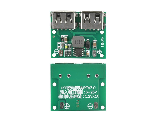 9V 12V 24V to 5V DC-DC Step Down Charger Power Module Dual USB Output Buck Voltage Board 3A Car Charge Charging Regulator