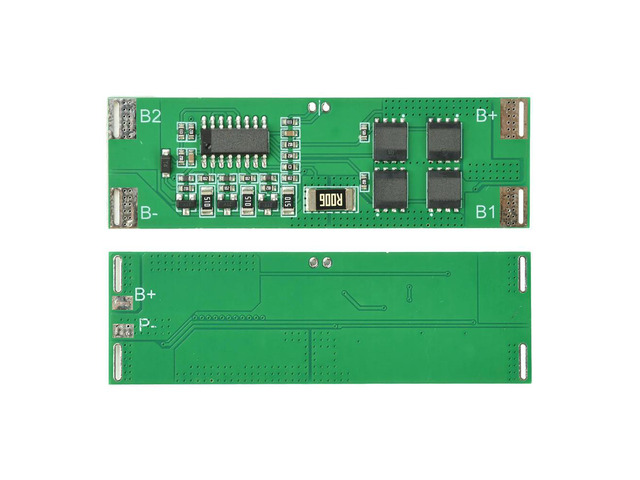 3S 12.6V 15A Li-ion BMS Protection Board - with Balance Charging & Overcharge/Discharge Protection for Pack
