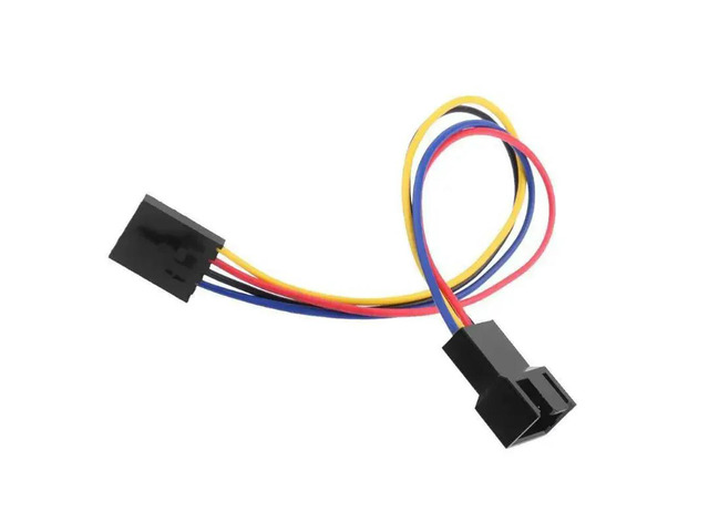 1 Pcs 5Pin To 4Pin Cooling Fan Connector Adapter 18cm Extension Cable Wire for Styles 5 Pin Latch Styles PC Laptop