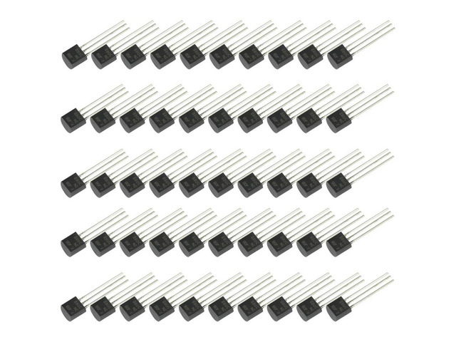 50PCS TO-92 2N5088 Transistor 0.05A 30V 2N5088G 2N5088BU NPN Power Silicon Transistors 0.05 Amp 30 Volt TO-92