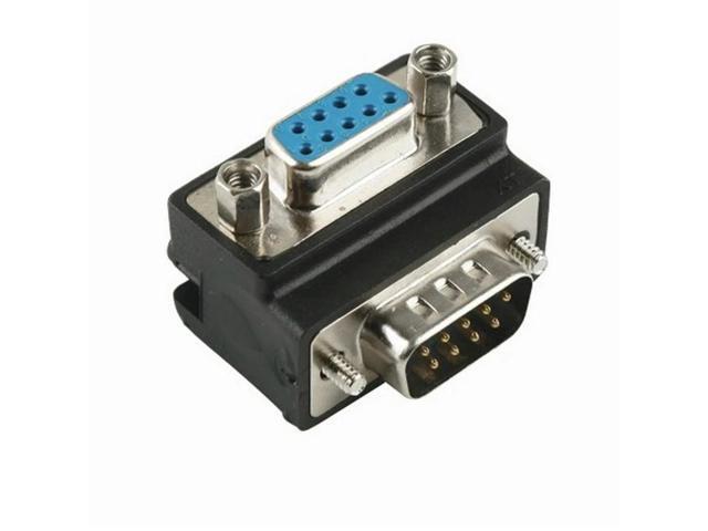1pcs VGA 15 Pin Male Plug To Female Jack Gender Changer Conversion Adapter Right Angle HD15 Computer Monitor Video Connector