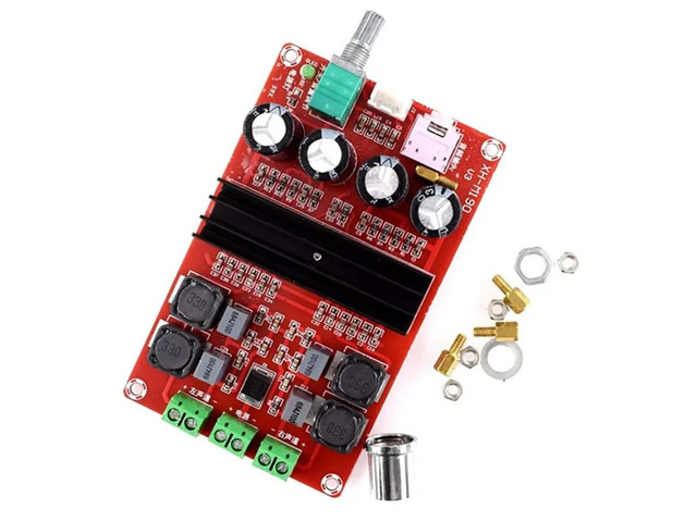 XH-M190 TDA3116D2 TPA3116 Two-Channel Digital Amplifier Board High-Power Module 12V-24V For DIY Speakers Way