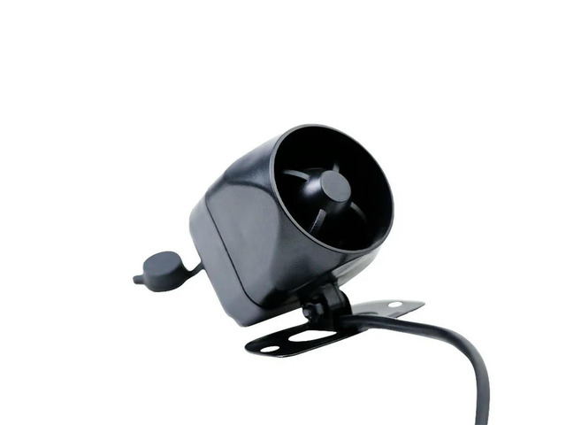 12V 105dB Wired Alarm Siren - 15W High-Volume Horn for Home Security, Anti-Shear Design, 4-Wire Built-in Alarm System