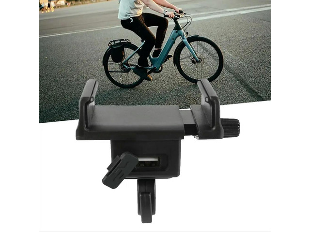 48V Phone Charger Electric Bicycle Mount Adjustable Width Stand Max Phone Size 95mm Motorbike Riding Easy to Install