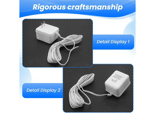 Doorbell Transformer 24V Adapter for Ring Video Doorbell, 16.4ft Long C Wire Power Supply, for Most Video Doorbells US
