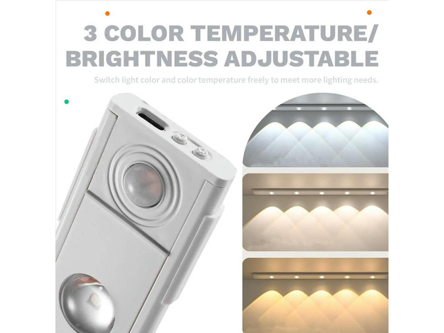 Cat Eye Cabinet Lights Human Body Induction Lamp 3 Colors Adjust Brightness LED Lights Decorate for Kitchen Room Aisle,E