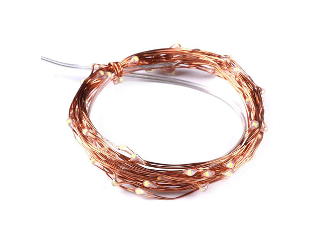 4PCS 10M 100-Lights (Four Colors) LED Light Strip 4.5V 3 X AA Batteries Waterproof Holder Case With On/Off