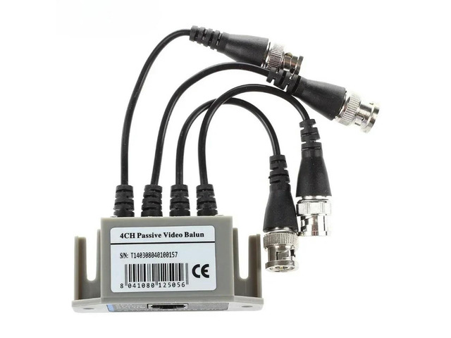 4-Channel Video Balun BNC UTP CAT5 Transmitter for CCTV/ Surveillance Camera Trend