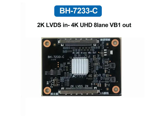 BH-7233-C 4K turn board 2K LVDS in- 4K UHD 8lane VB1 out