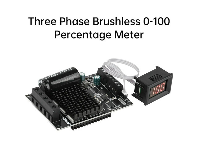 DC6-72V 3-Phase DC Brushless Motor Controller PWM High Power 1600W 20A Hall Motor Control Driver Board Motor Regulator