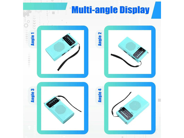 AM/FM Radio with Long Range Reception and Loud Speaker, Ideal for Seniors