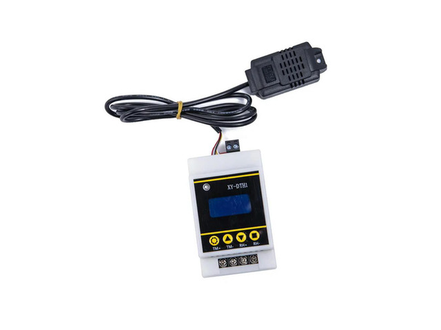 Temperature Humidity Controller 100% RH SHT30 Sensor Module 10A Relay Output for DIN Rail Digital Display DTH1