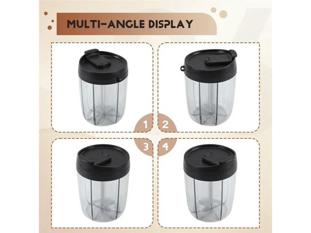 6 Grids Large Pill Cup Bottle Organizer Supplement Organizer for Holding 7 Various Vitamins Travel Pill Case Box