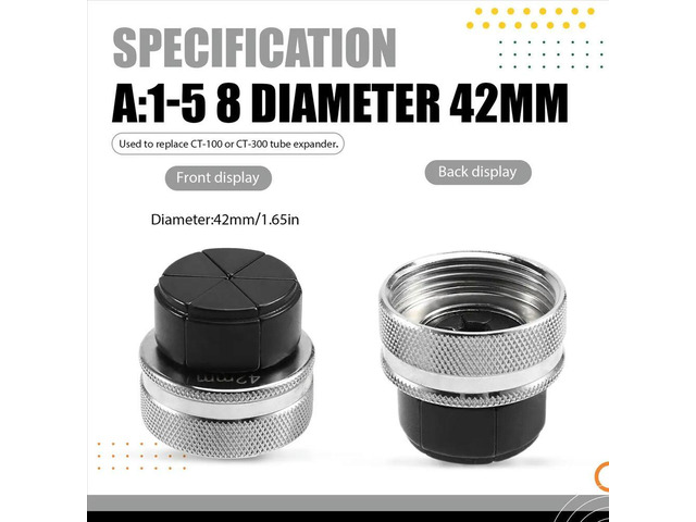 Sturdy Carbon Steel Material 42MM Irreplaceable Expander Head Suitable for CT-100 or CT-300 Tube Expander,A