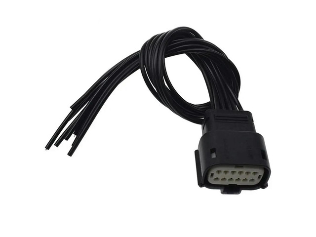 Fit For Dodge Ram 2500 Black Car Headlight Connector Plug Harness 68364272AA Pigtail