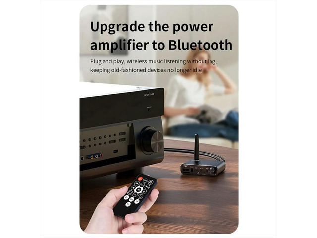 Bluetooth 5.4 Audio Transmitter Receiver 3.5MM AUX for RCA USB U-Disk HIFI Stereo Music Adapter DSP Decoding