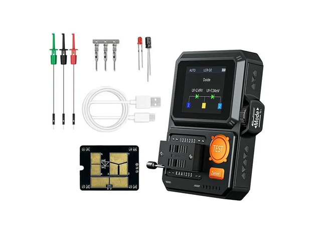 LCR-D2 Transistor Tester Diode Triode Transistor Capacitance Meter Resistance LCR ESR Meter Multifunctional Tester Tool