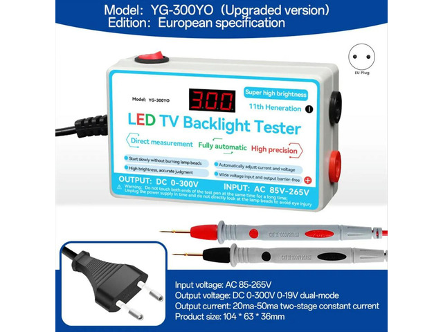 Upgrade LED Lamp TV Backlight Tester Multipurpose LED Strips Beads Test Tool Measurement Instruments EU Plug