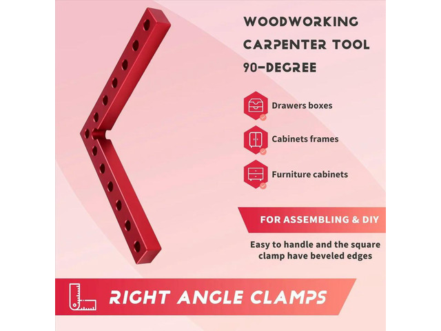 Right Angle Positioning Squares Tool 140mm 90 Degrees L-Type Corner Clamp Fixing Clip Clamping Square Woodworking Tools