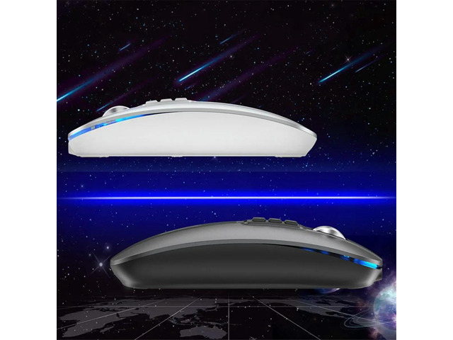 Bluetooth Mouse 2.4G Office Mouse Tablet PC Notebook Dual Mode USB Charging Mouse for Laptop Gray