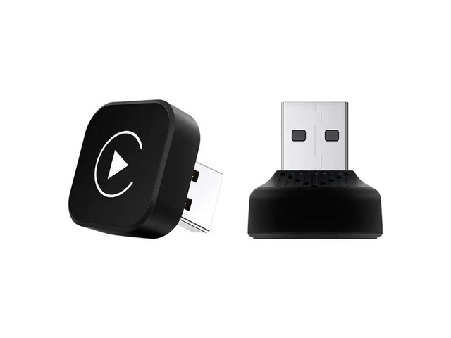 Universal 2in1 CarPlay Auto Adapter Mini Box for Factory Wired Car, Plug and Play