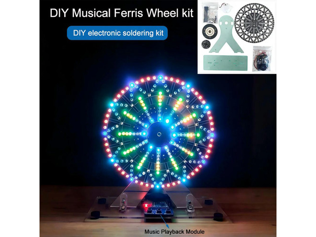 Diy electronic kits LED-Lit Musical Ferris Wheel DIY soldering kit