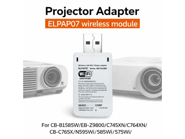 Projector Adapter ELPAP07 module For CB-B1585W/EB-Z9800/C745XN/C764XN/CB-C765X/N595Wi/585Wi/575Wi/CE260Wi/