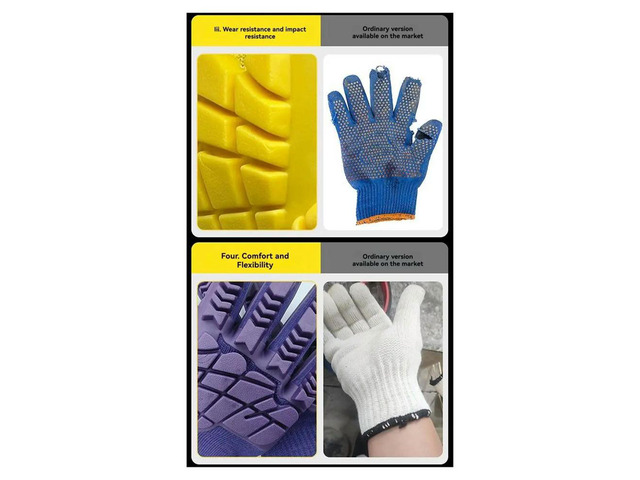 TPE Cut-Resistant Gloves Thickened for Heavy-Duty Impact Protection for Mining Sites and Heavy Machinery Operations