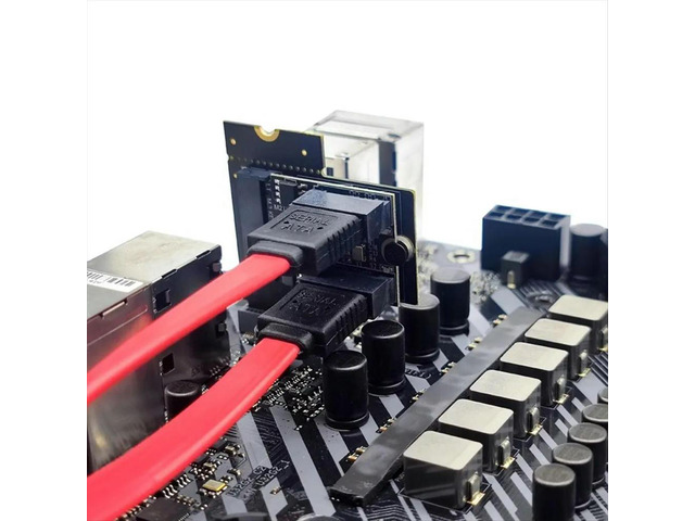 M.2 Key A+E Riser Converter Adapter M2 NGFF Key A/E to A/E Extension Board for M.2 Key A+E SATA 3.0 6Gbps SSD HDD