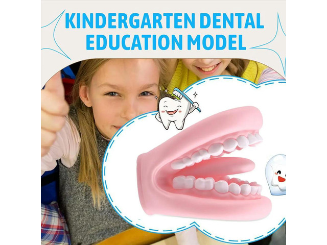 Mouth Puppet with Tongue Teeth Mouth Hand Puppet Dental Mouth Model with Toothbrush for Boy Girl Educational Tool