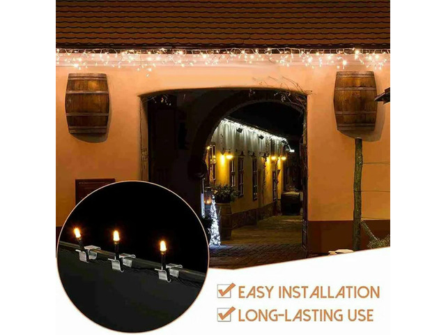 150 l Christmas Light Hooks & Outdoor Light Clips, Suitable for Holiday Light Decoration