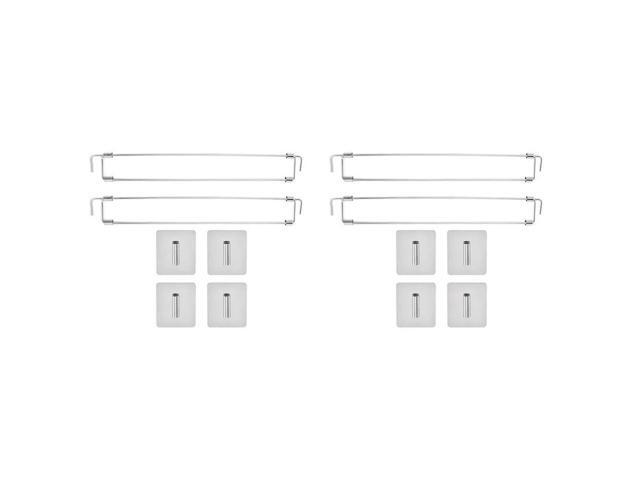 RV Adjustable Fridge Bars 13.98-25.59 Inch, Fridge Rods, RV Corner Shelf Rod For RV Fridge, Kitchen (4 Packs)