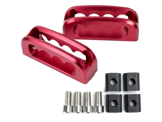 For 2005-2025 Tacoma Gladiator 2Pcs Aluminum Truck Bed Rail Cleats Tie Down Anchors