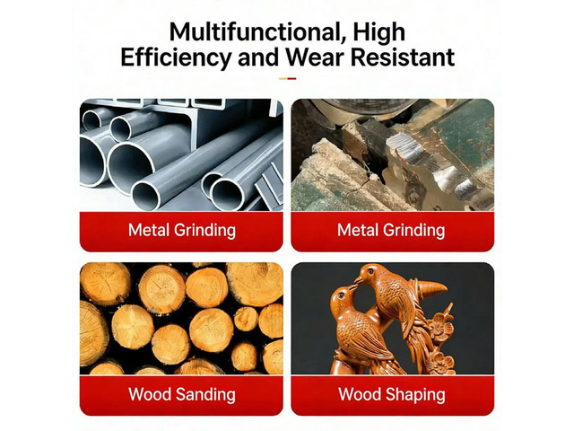 uyuy M14 Angle Grinder l Grinding Head for 115/125 Angle Grinder Milling Carving Wheel Carving l Head Woodworking B
