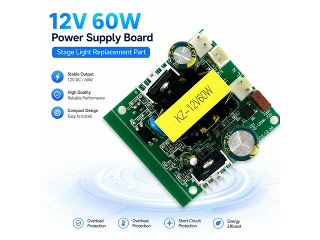 KZ-60-12V 60W Dual Output 12V Power Module for Stage LED Par Lamp Accessories