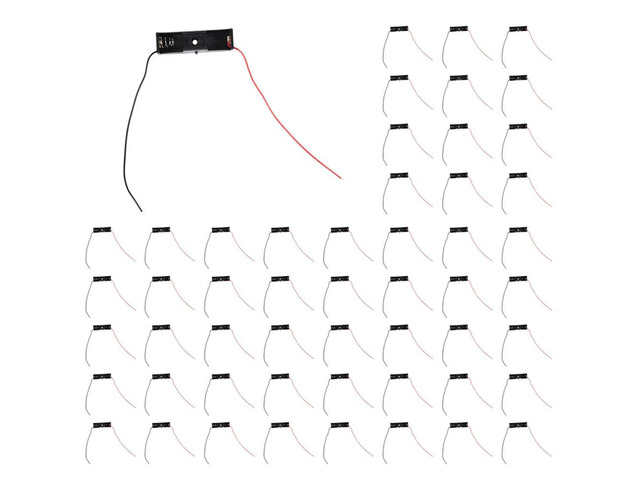 YM-200 Pcs Black 2-Wired 1X AA Case Box Holder