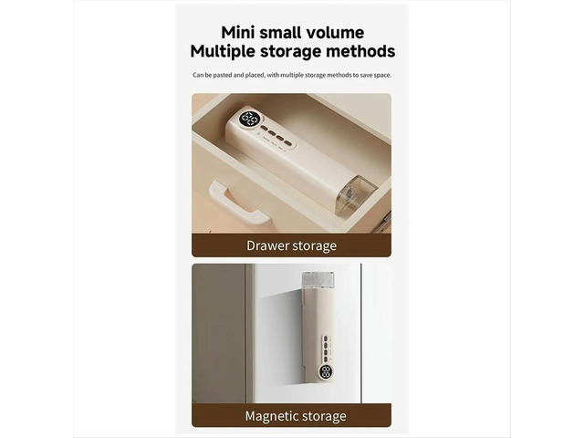 Vacuum Sealer Digital Display Strong Suction Easy to Use Multi-Purpose Heat Sealer Rechargeable Food Bag Sealer