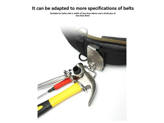 3-Ring Rotating Hammer Hang Buckle Tool Quick-Release Clip Power Tool Quick-Release Clip Tape Measure Clip Belt Quick