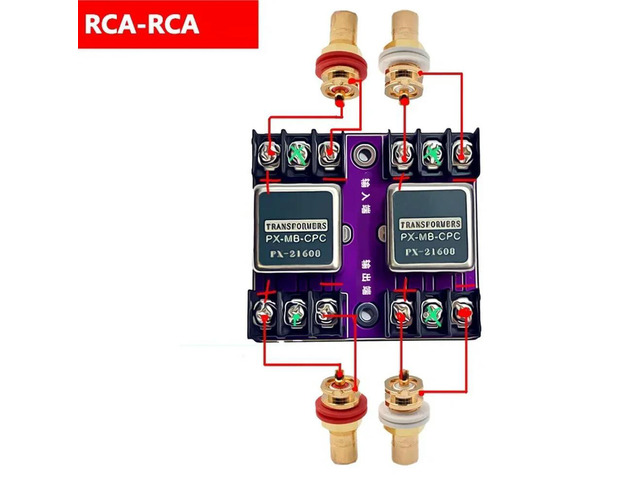 Balanced and Unbalanced Conversion Audio Isolator PX-21608 Permalloy Audio Isolation Transformer 600:600 20Hz-20KHz