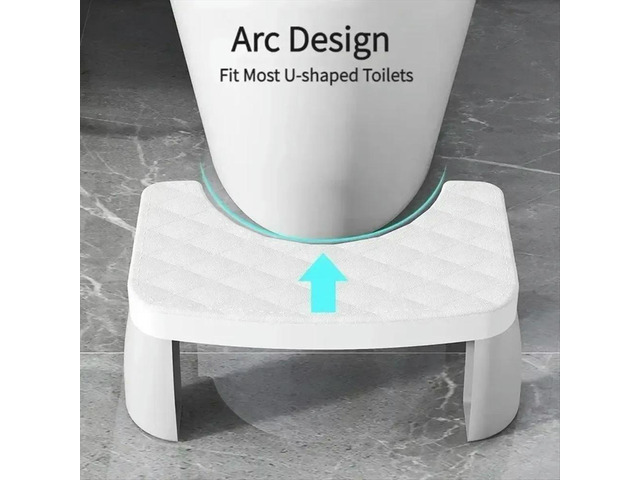 Home Adult Bathroom Accessories Toilet Squat Stool Removable Non-Slip Toilet Seat Stool Squat Stool Black