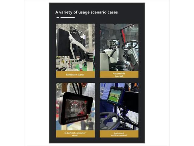 Monitor Mounting Adapter Bracket Plate with 1.5inch Ball Head to 100x100mm 75x75mm, Wall Arm Mount Universal