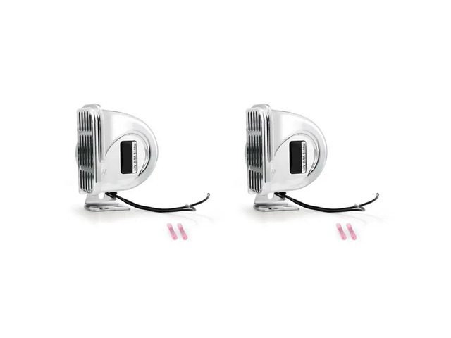 2X 12V Marine Snail Electric Horn 304 Stainless Steel Super Loud Car Horn Waterproof Warning Electric Horn A