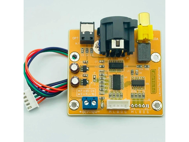IIS to coaxial output Italian USB interface Coaxial fiber output I2S to S/PDIF