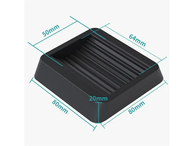 8PCS Wheel Lock Plate Set for Chairs & Furniture Not Vibrations Cushions Furniture Casters Chair Caster Grip Pad Set