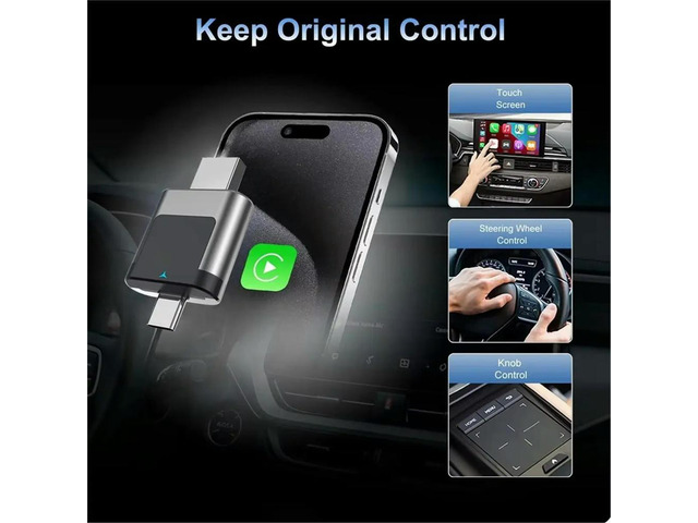 CarPlay for Android Auto Adapter USB A Type C 2 Ports USB Dongle Car Mini Box for Toyota for Nissan for Honda A