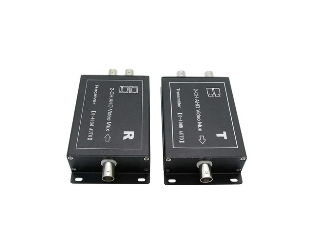 Cctv Camera Multiplexer 2 Channel Ahd Coaxial Video Multiplexer with Signal Transmission Distance Ahd Multiplexer
