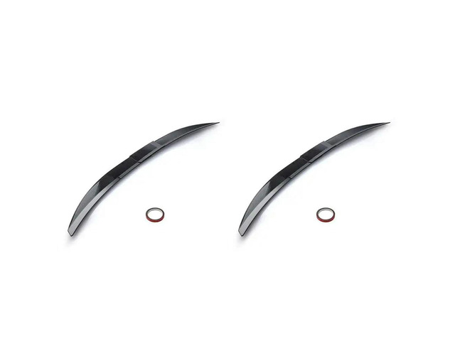 2X Universal Car Spoiler, Adjustable Rear Trunk Spoiler Lip Roof Tail Wing Accessories, Carbon Fiber